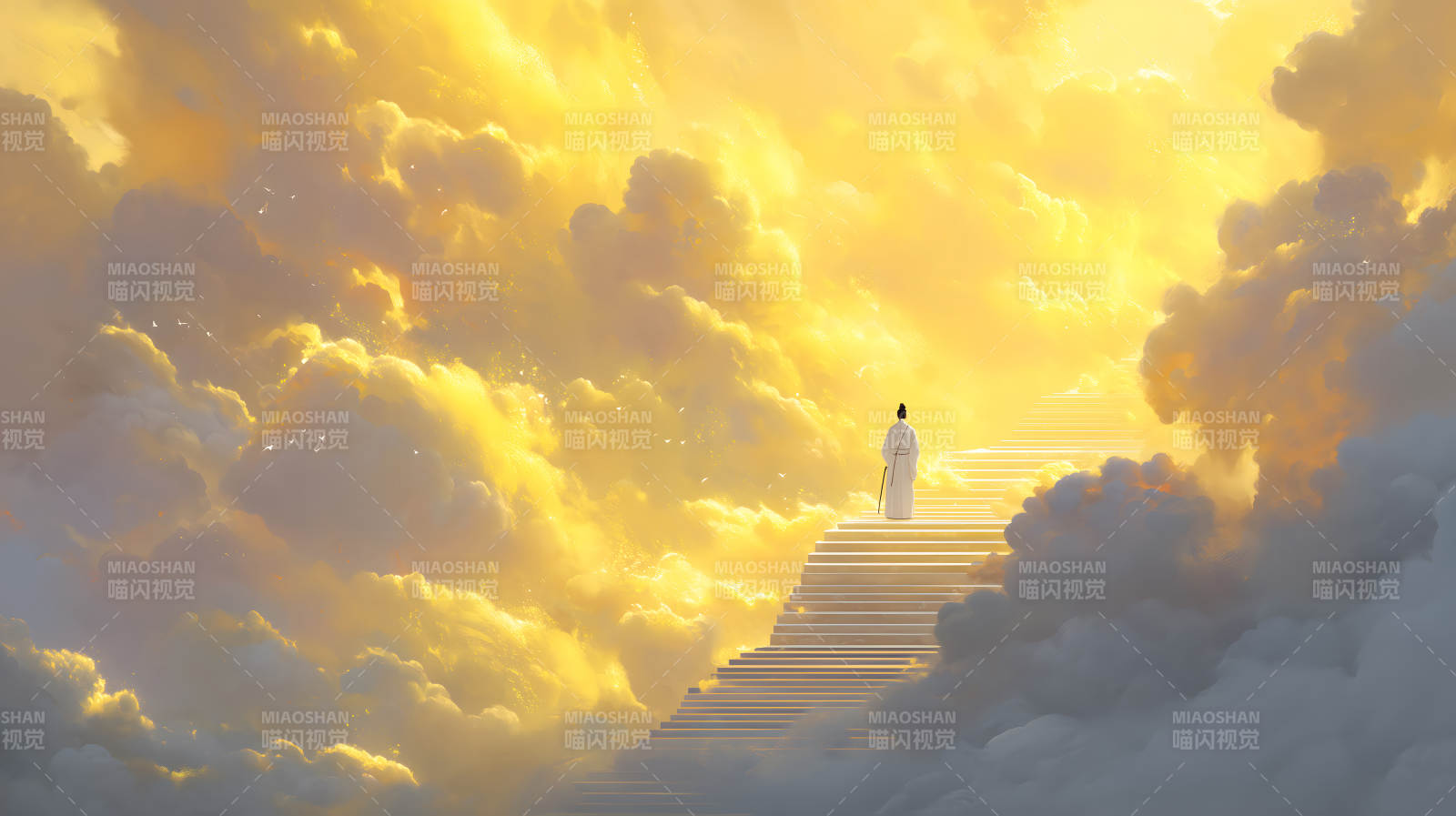 天梯之上的人影-图片