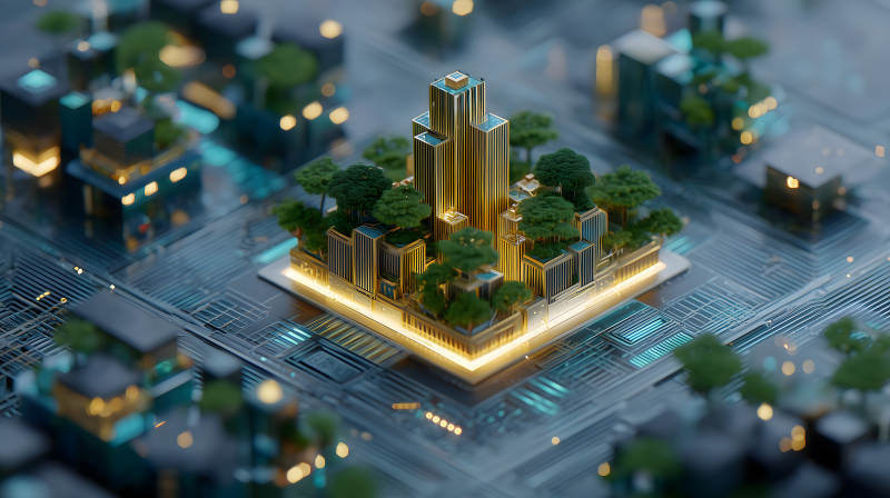 未来城市微观世界-图片