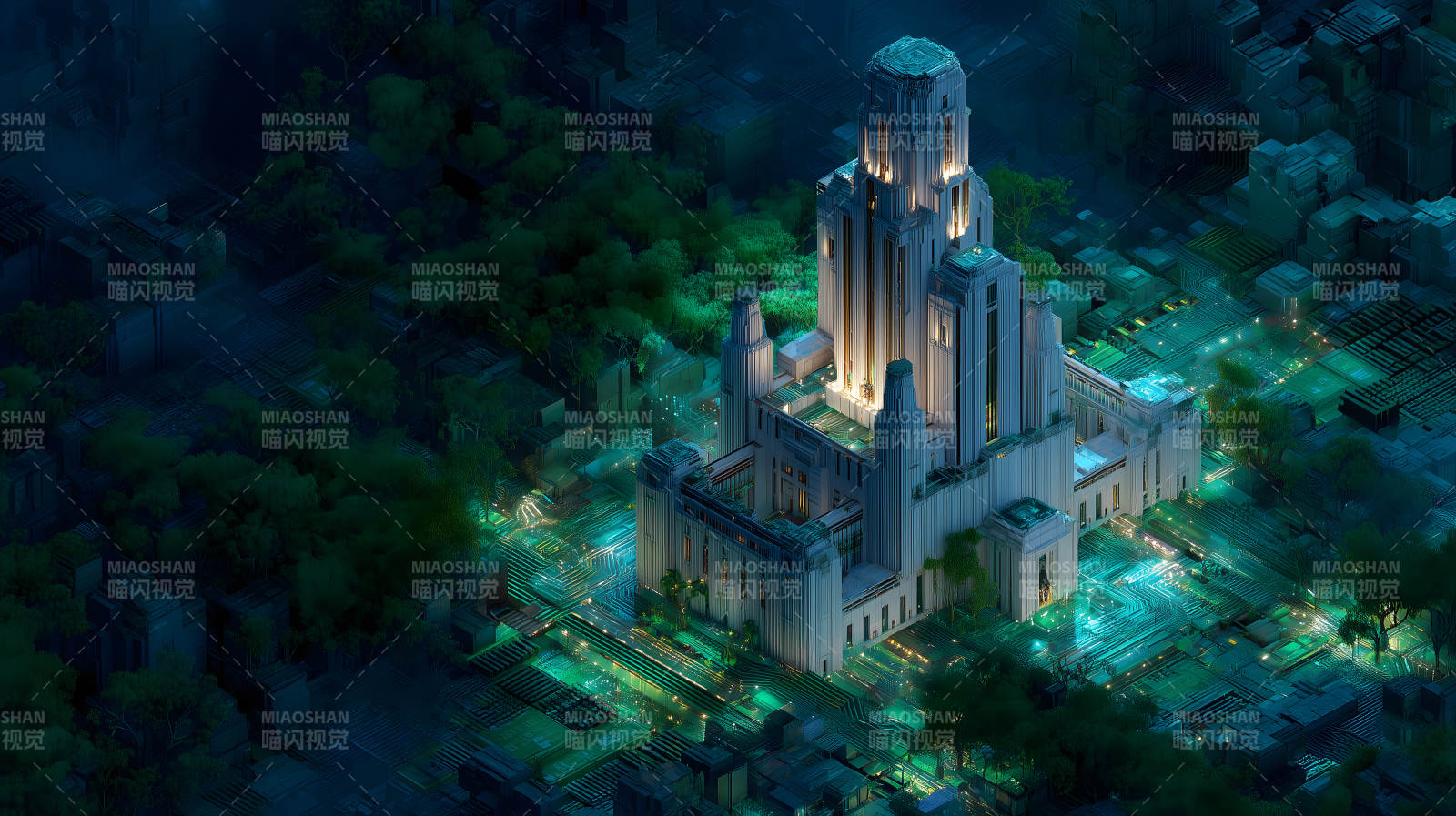 未来城市夜景-图片