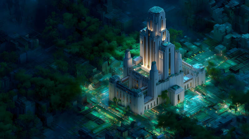 未来城市夜景-图片