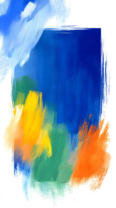 色彩絢麗的抽象畫-圖片