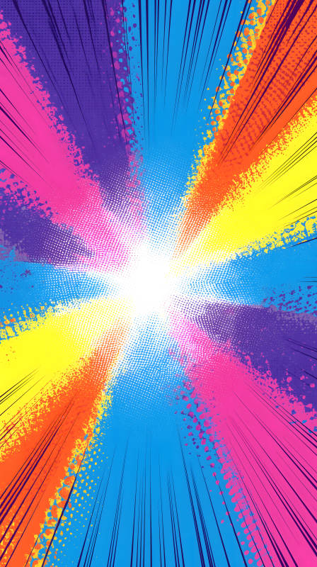 漫画风格的彩色背景-图片