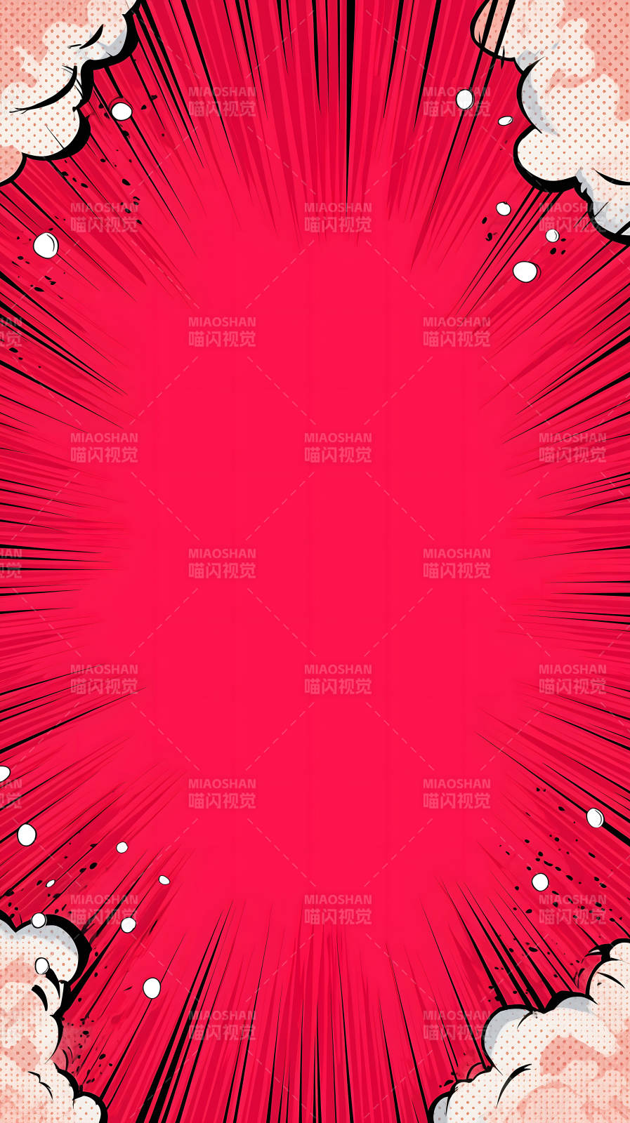 漫畫背景紅-圖片
