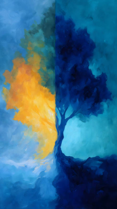 双生树的诗意-图片