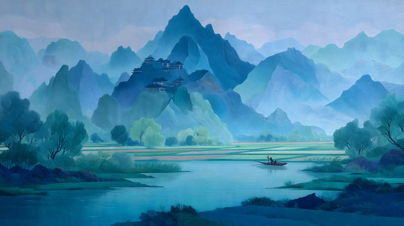 山水如画意境悠远-图片