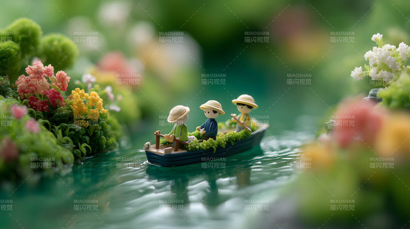 童话小舟游湖-图片