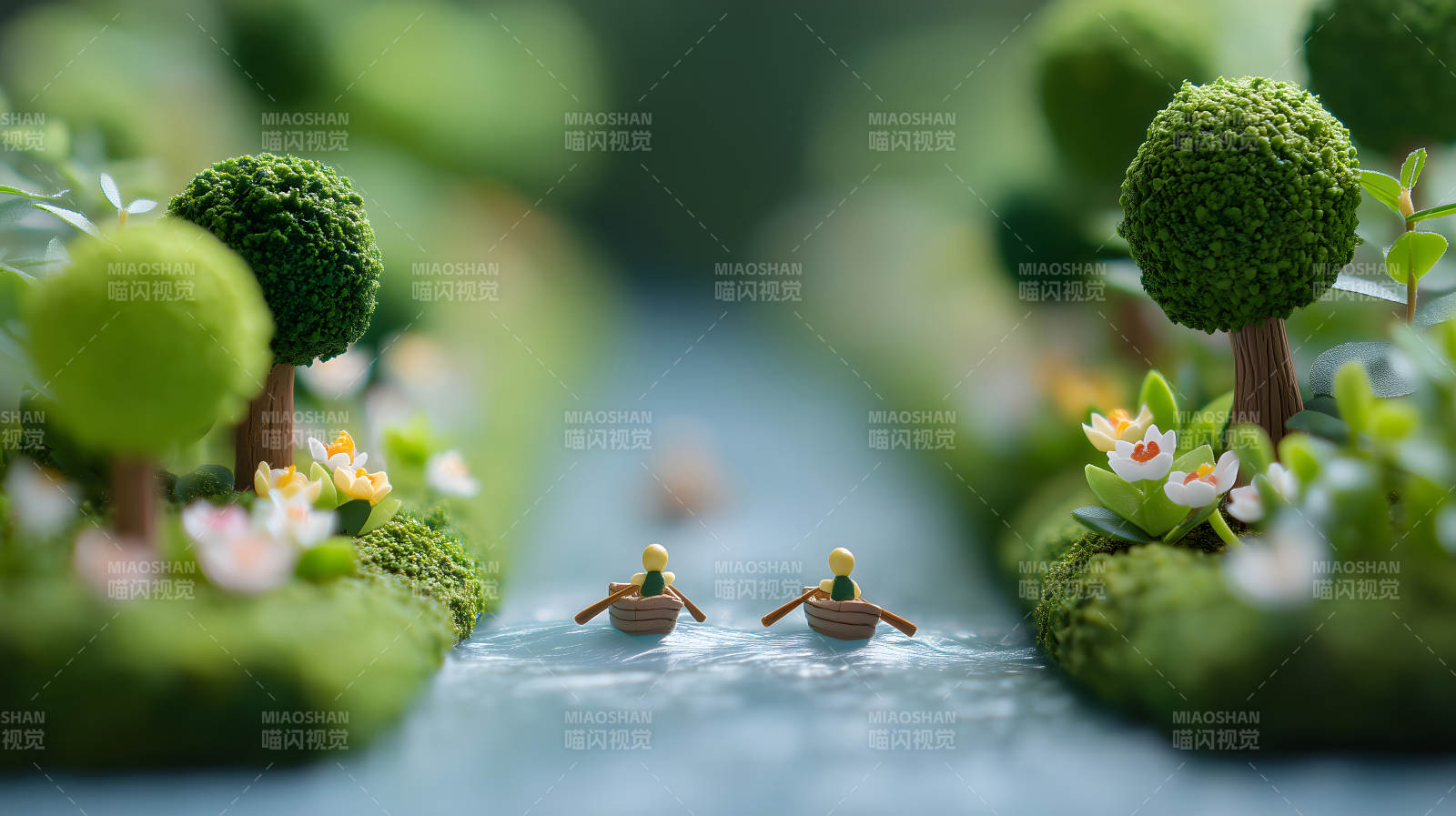 微观世界划船游玩-图片