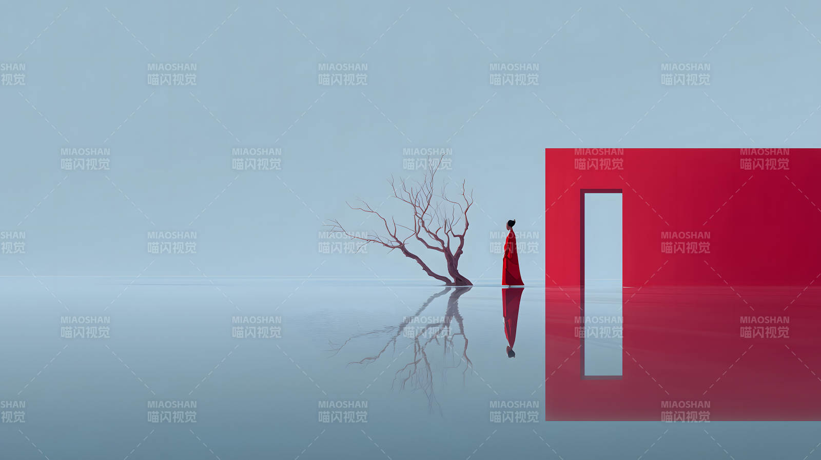 紅衣人與寂靜-圖片