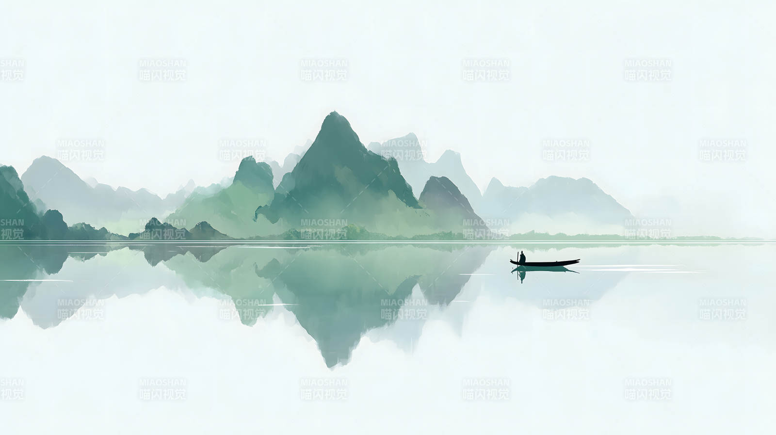 山水画意境悠远-图片