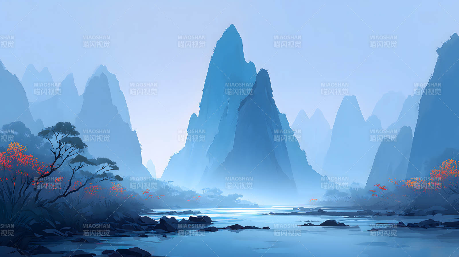 山水风光静谧之美-图片