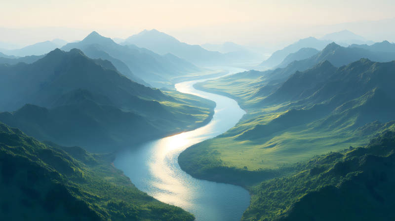 山河壮丽景色宜人-图片