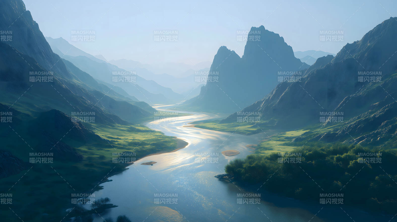 山川河流风景优美-图片