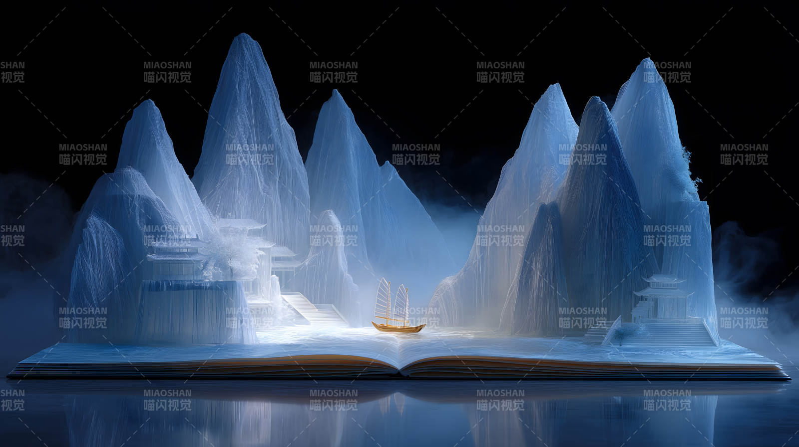 书本山水间-图片