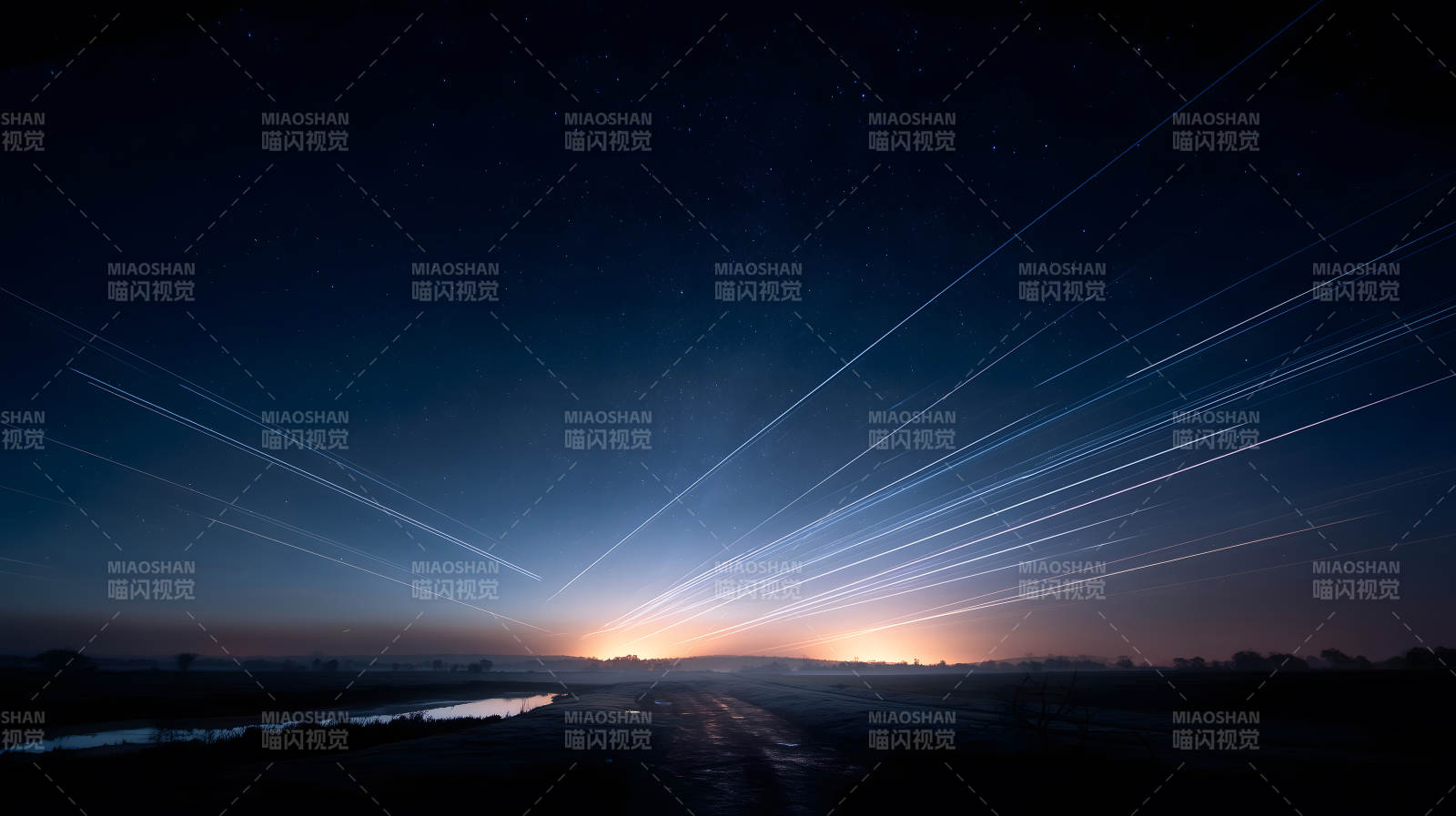 夜空轨迹星光-图片