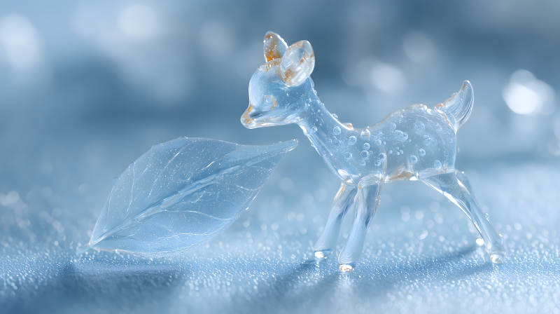 晶瑩剔透的夢幻小鹿-圖片