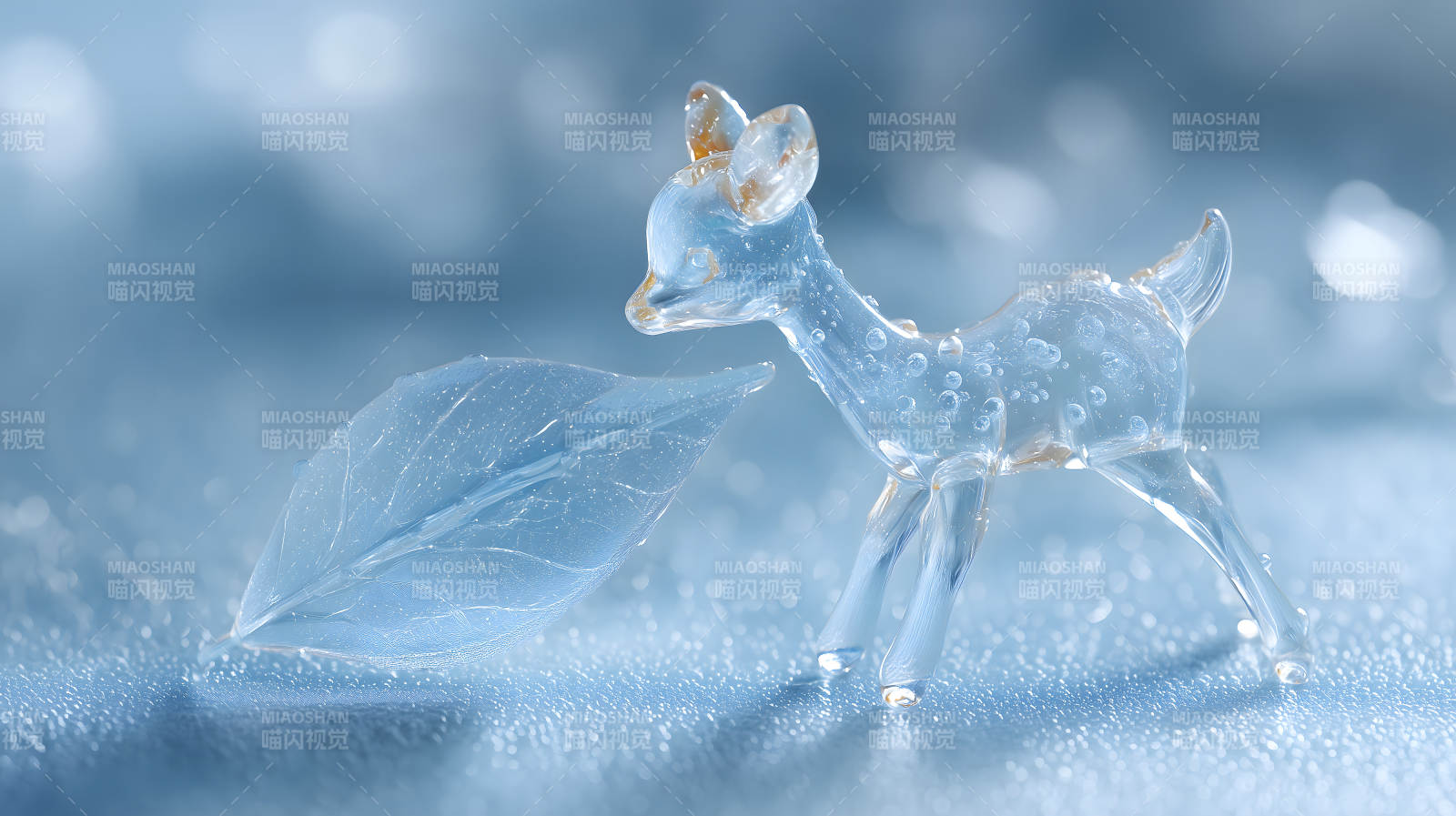 晶瑩剔透的夢幻小鹿-圖片