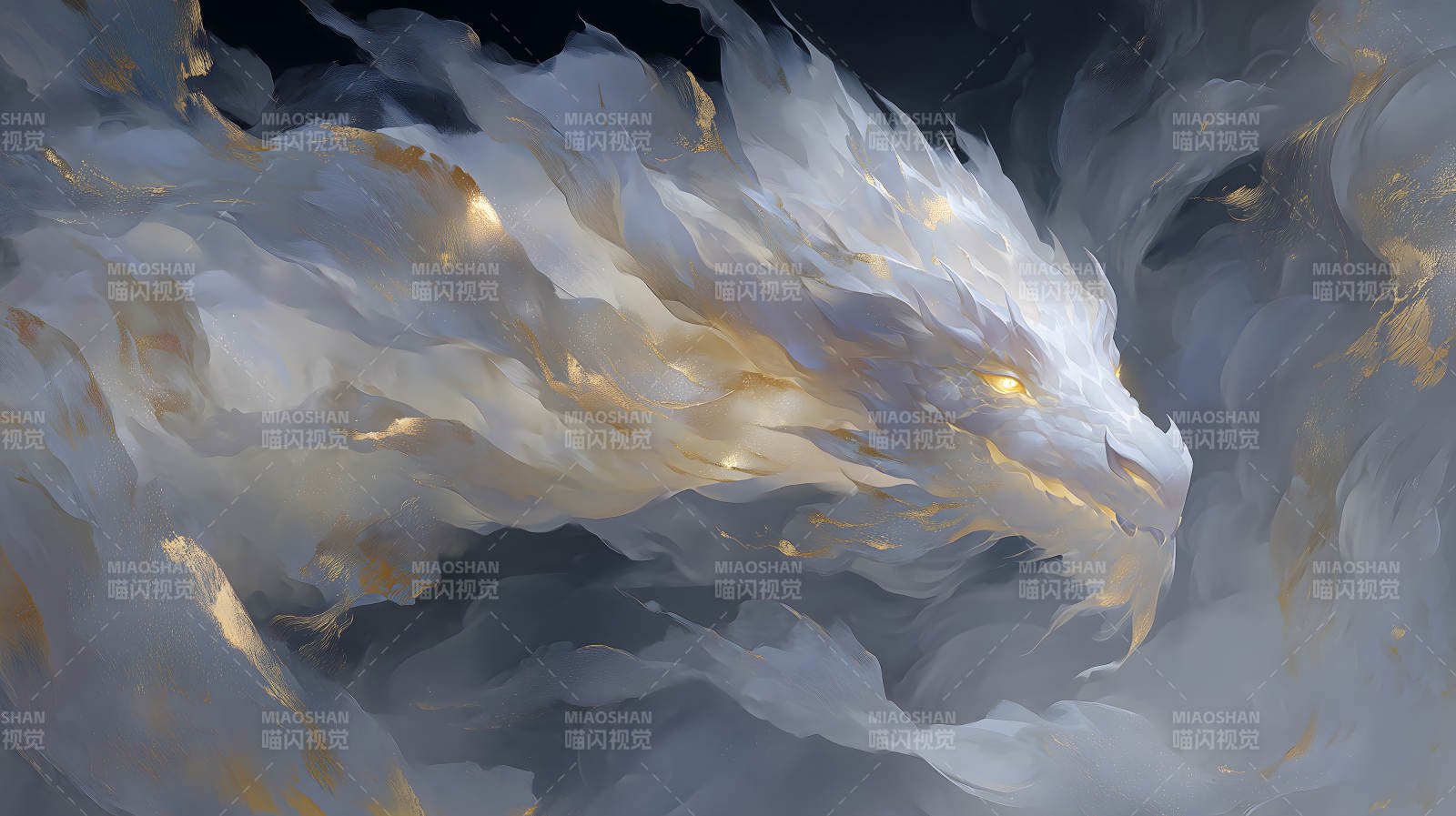 云雾萦绕的巨龙-图片