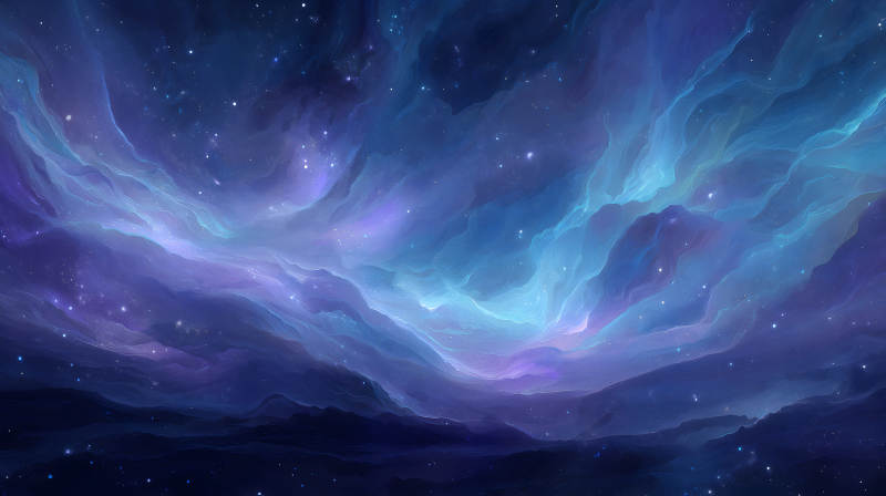 星云梦境夜空-图片