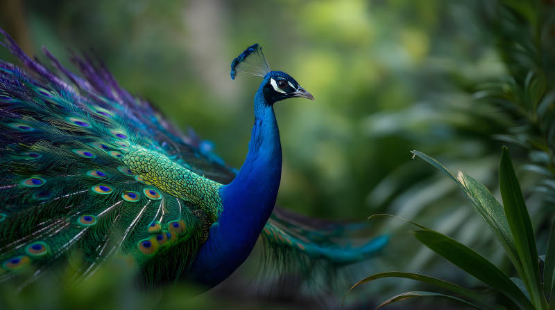孔雀美丽图景-图片