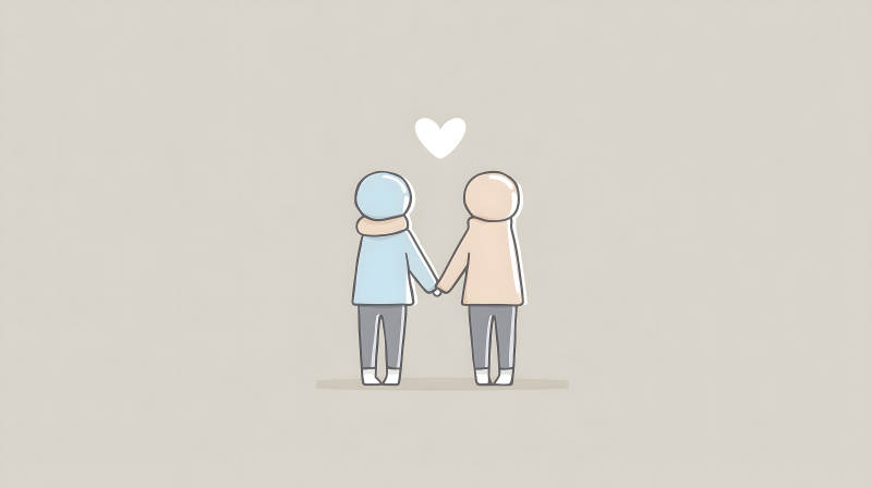 相爱的人手牵手-图片