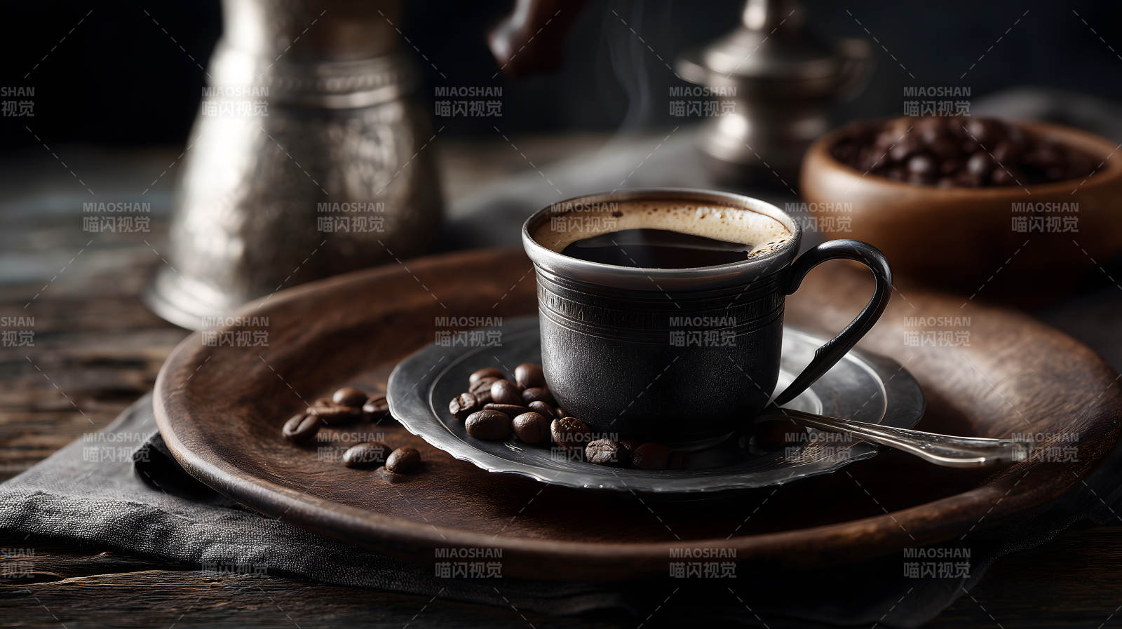 咖啡與豆子共賞-圖片