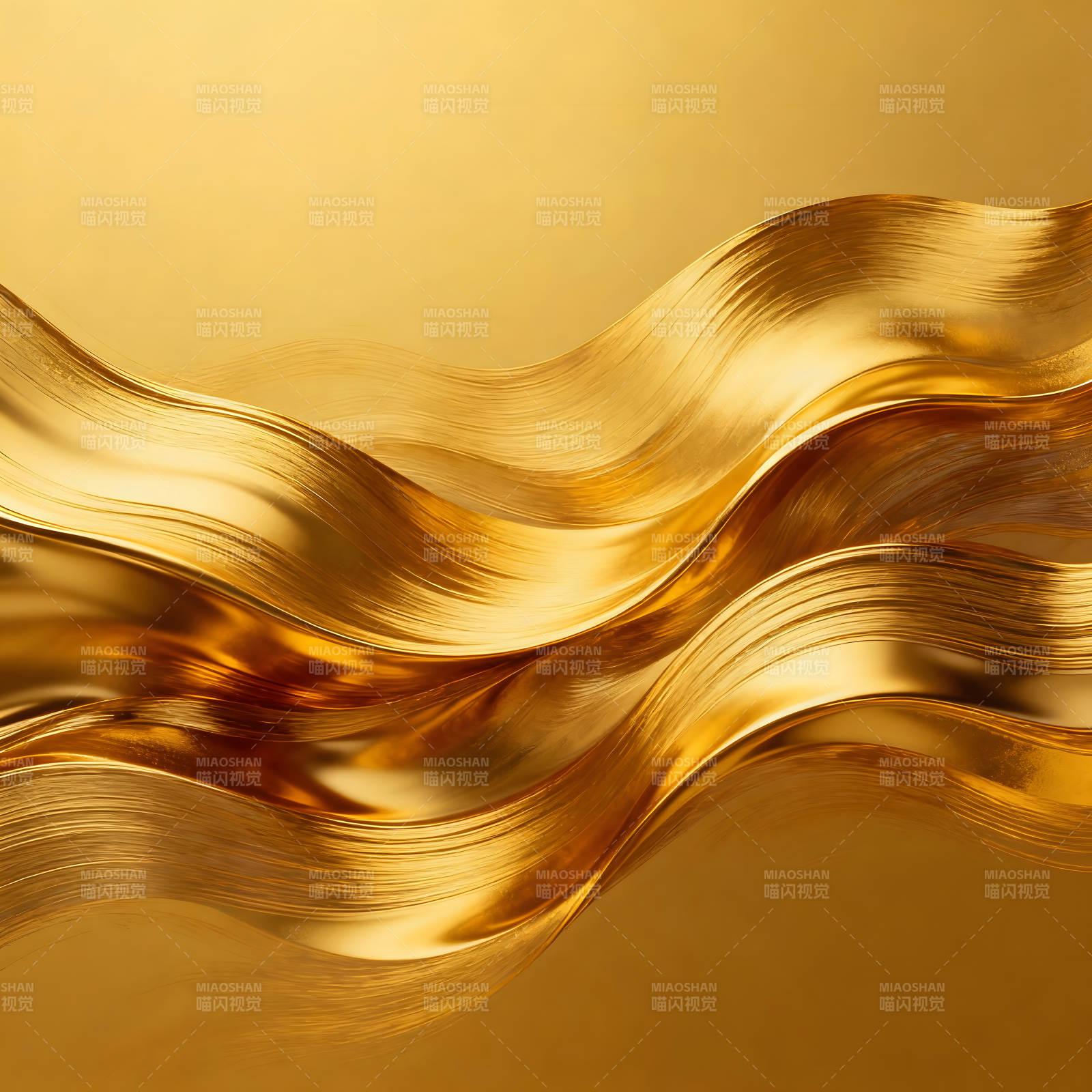 金色波浪纹理-图片