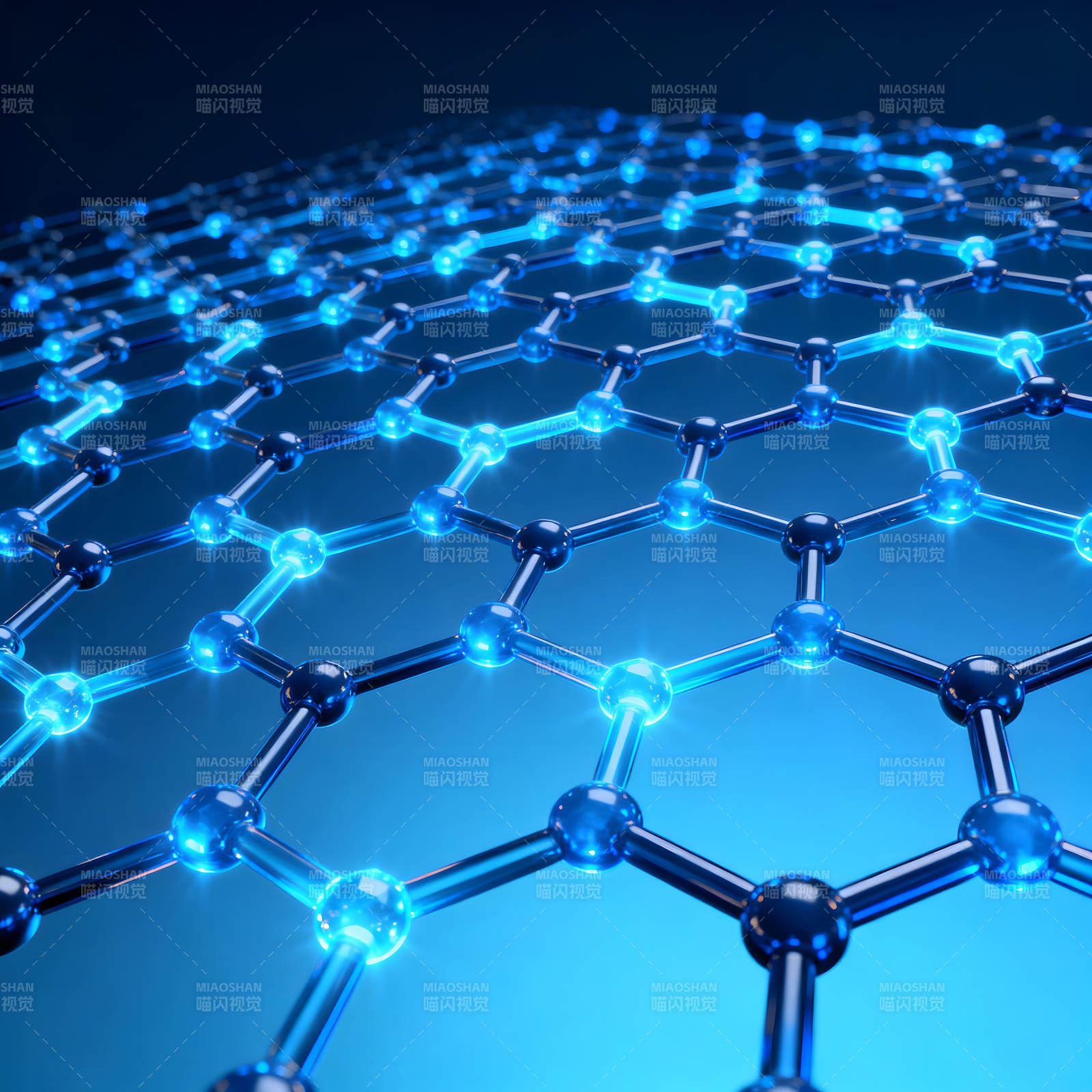 发光纳米结构排列图科技感十足-图片