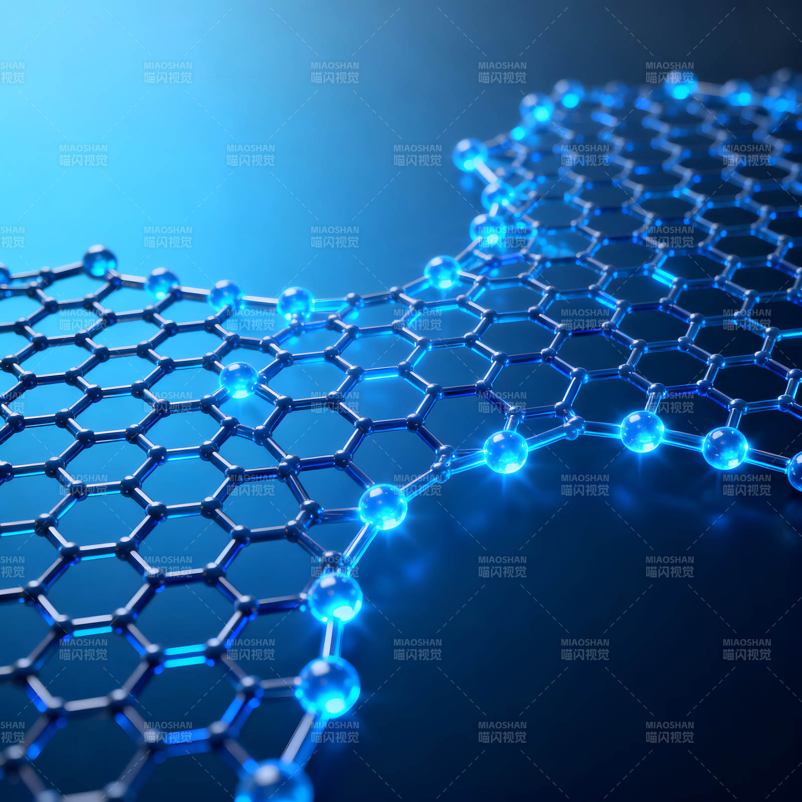 藍(lán)色發(fā)光分子結(jié)構(gòu)圖-圖片