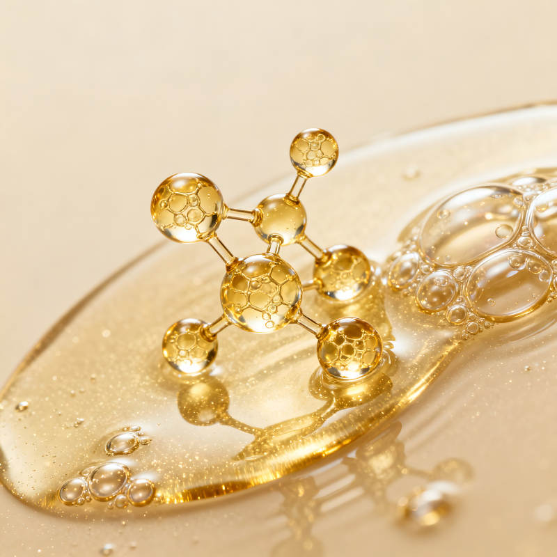 分子結(jié)構(gòu)與液體中的氣泡-圖片