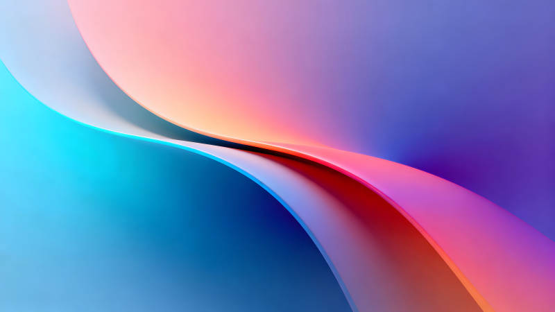 抽象曲線色彩絢麗的背景-圖片