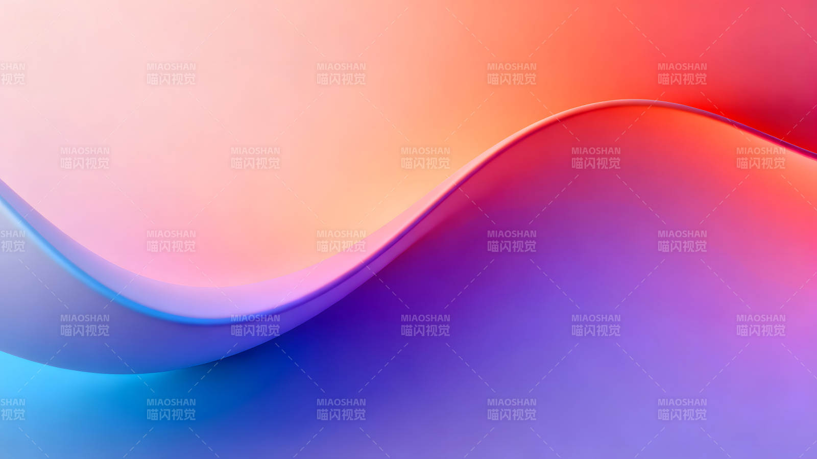 抽象色彩的波浪漸變背景圖片