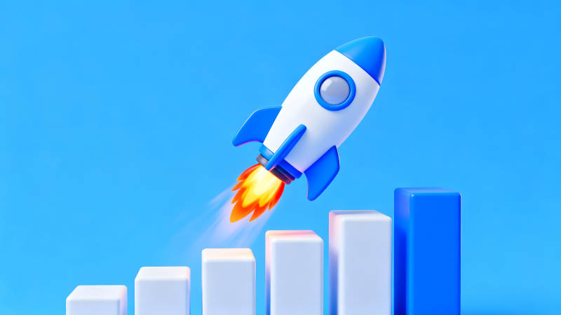 火箭发射增长图示-图片