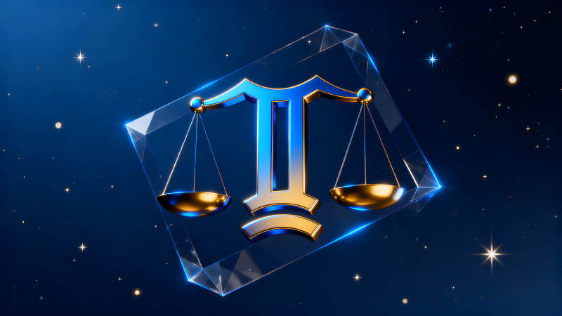 天秤座星座设计唯美深邃-图片