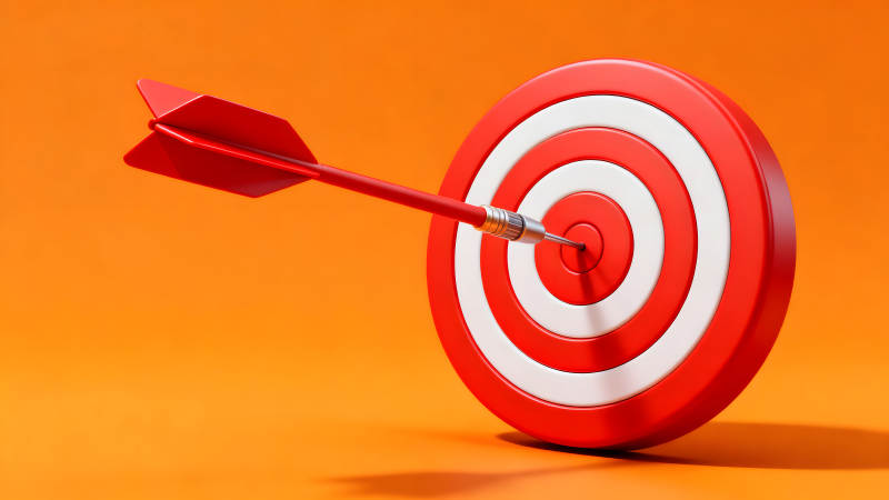 飞镖命中靶心目标达成-图片