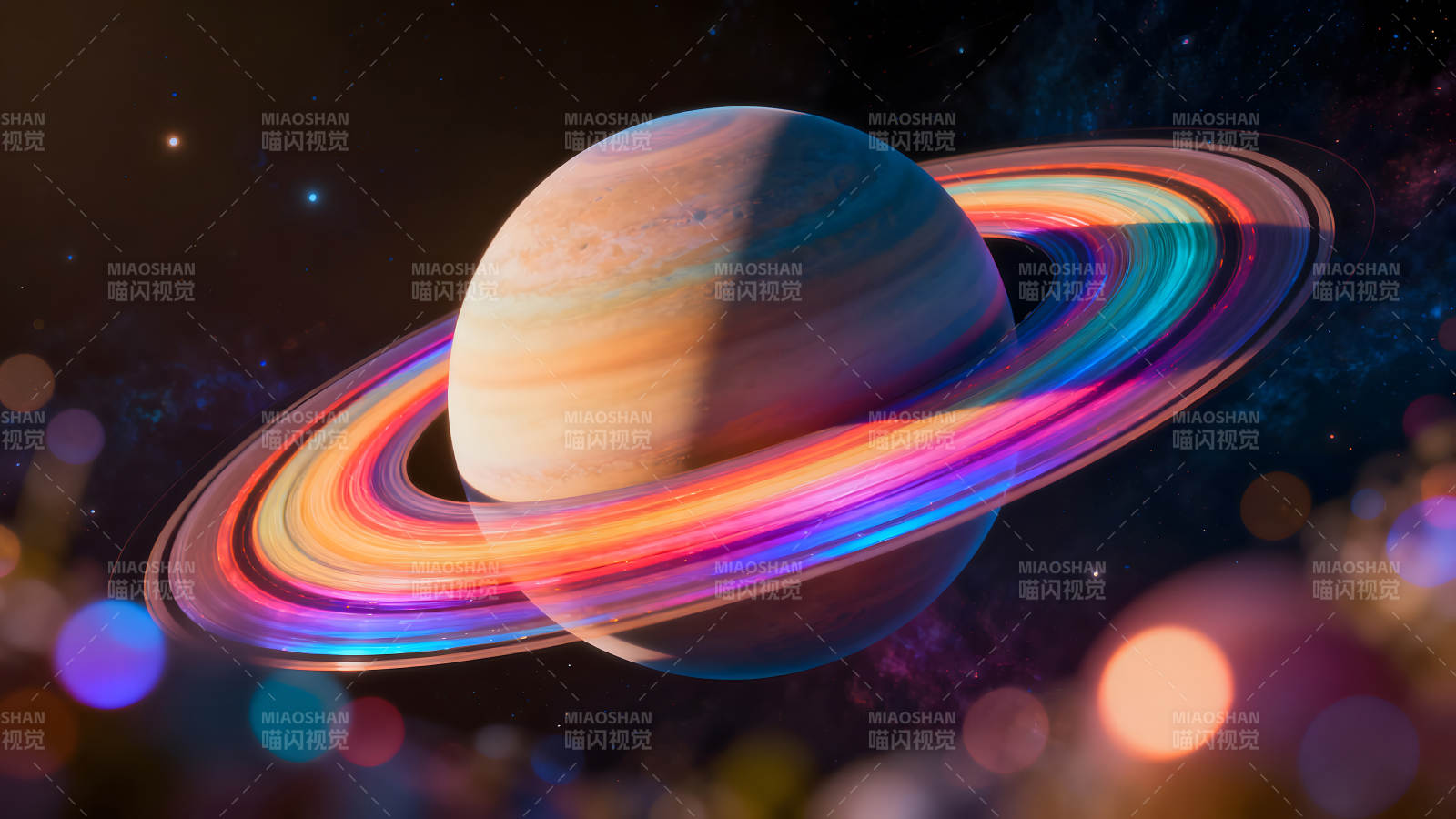 绚丽多彩的宇宙星球图片