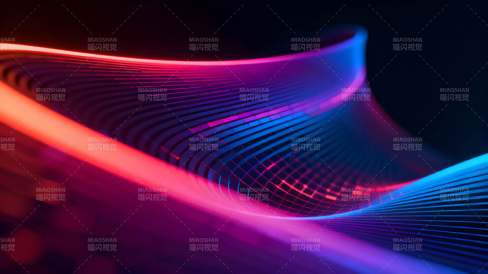 抽象線條流動光效視覺圖片