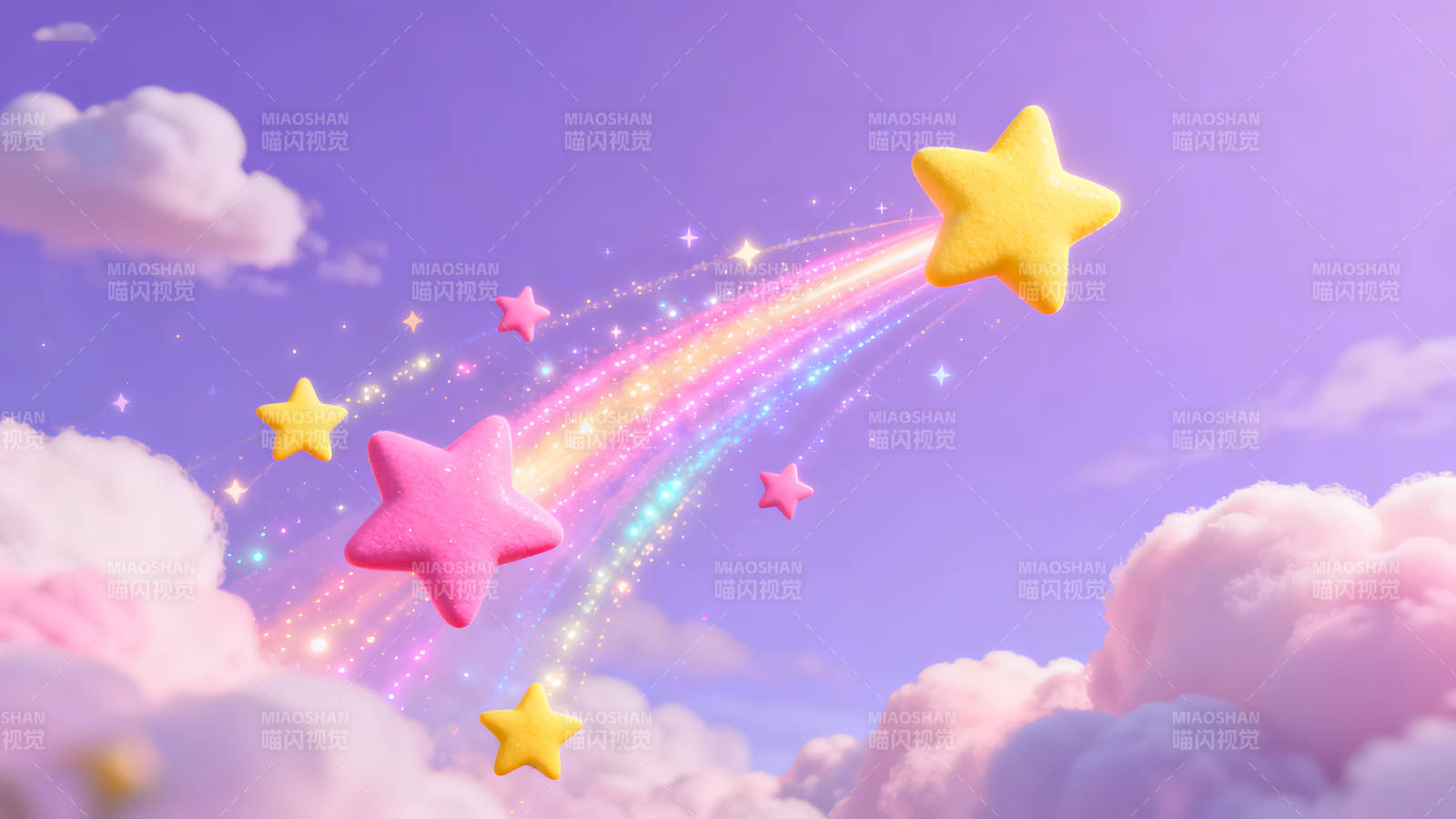 梦幻星空星星飞翔图片