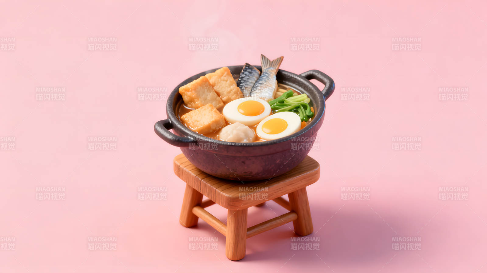 精致小巧的日式拉面摆盘摄影-图片