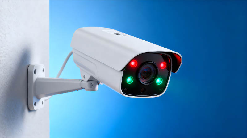 监控摄像头特写展示图片