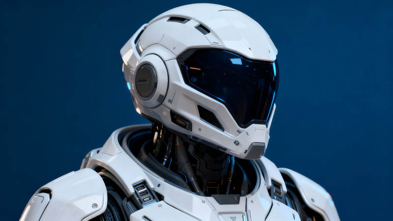 未来战士头盔细节特写-图片