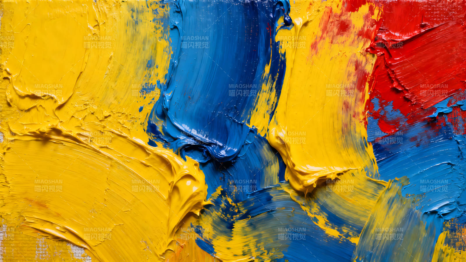抽象繪畫鮮艷色彩肌理圖片