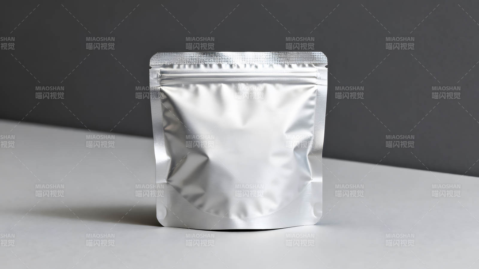 銀色包裝袋特寫干凈整潔-圖片