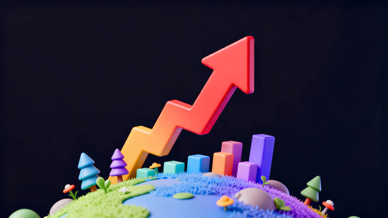 卡通世界經(jīng)濟(jì)增長趨勢-圖片