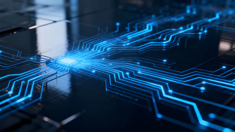 电路板蓝光科技感-图片