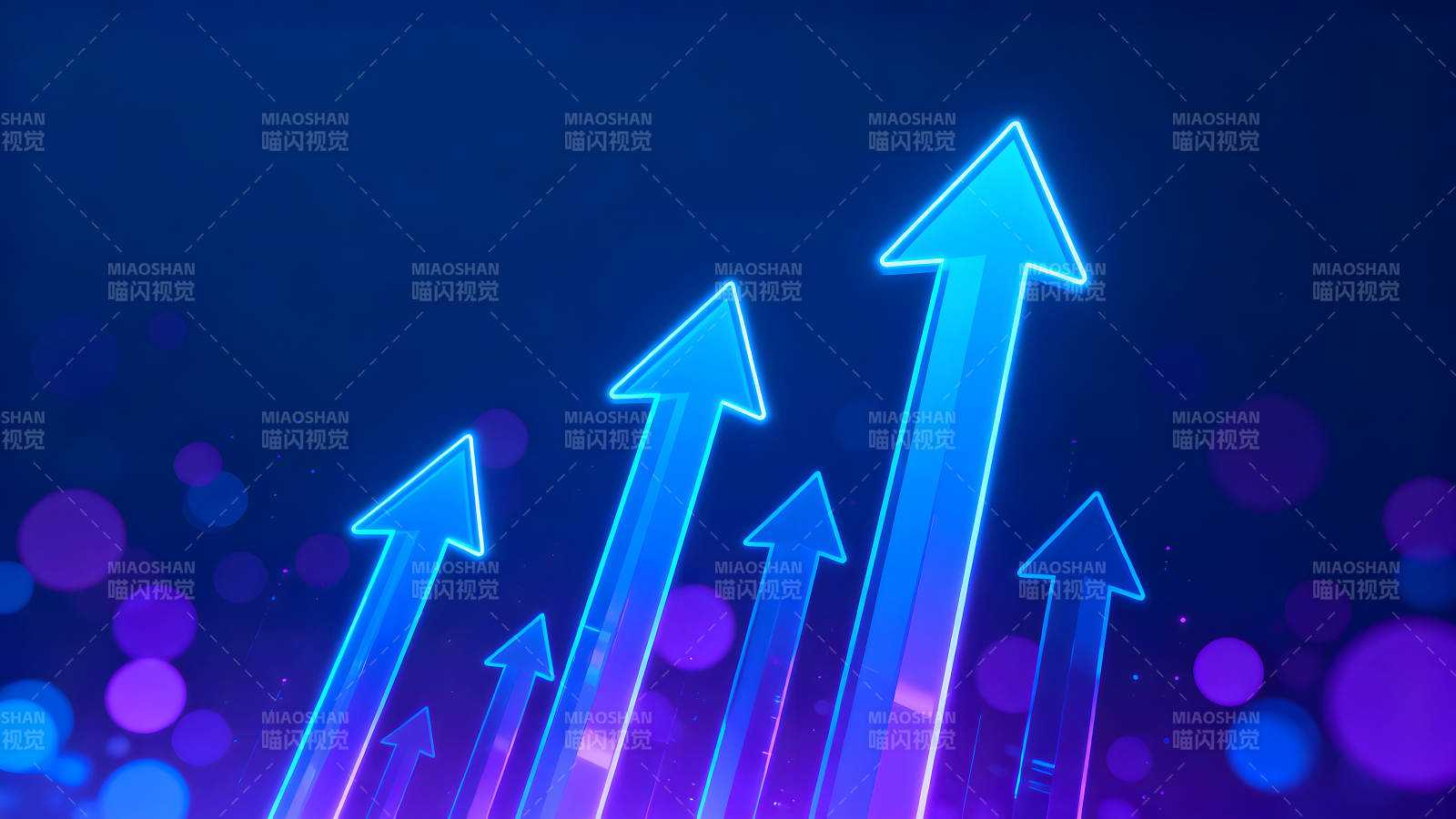 藍光箭頭上升圖圖片