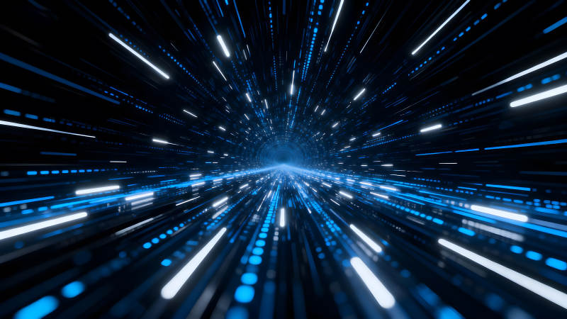 深邃隧道光线特效-图片