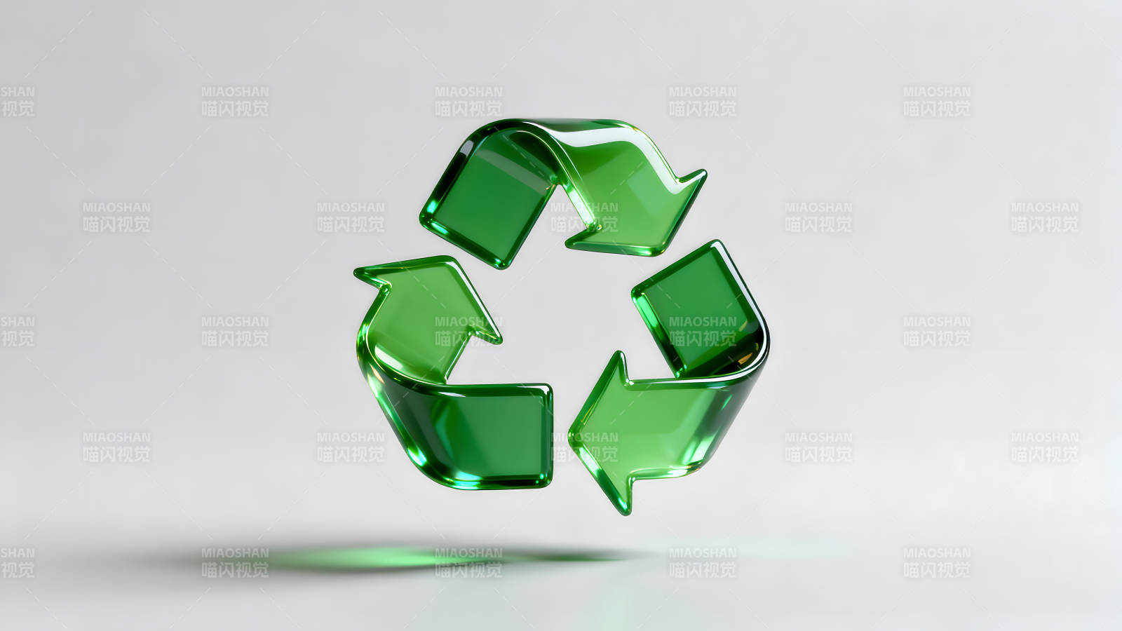 绿色环保回收标志-图片
