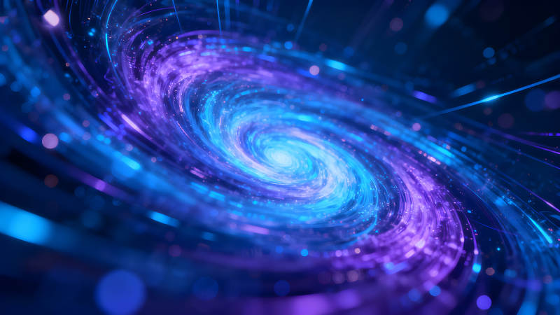 绚丽星云漩涡展现宇宙奇观图片