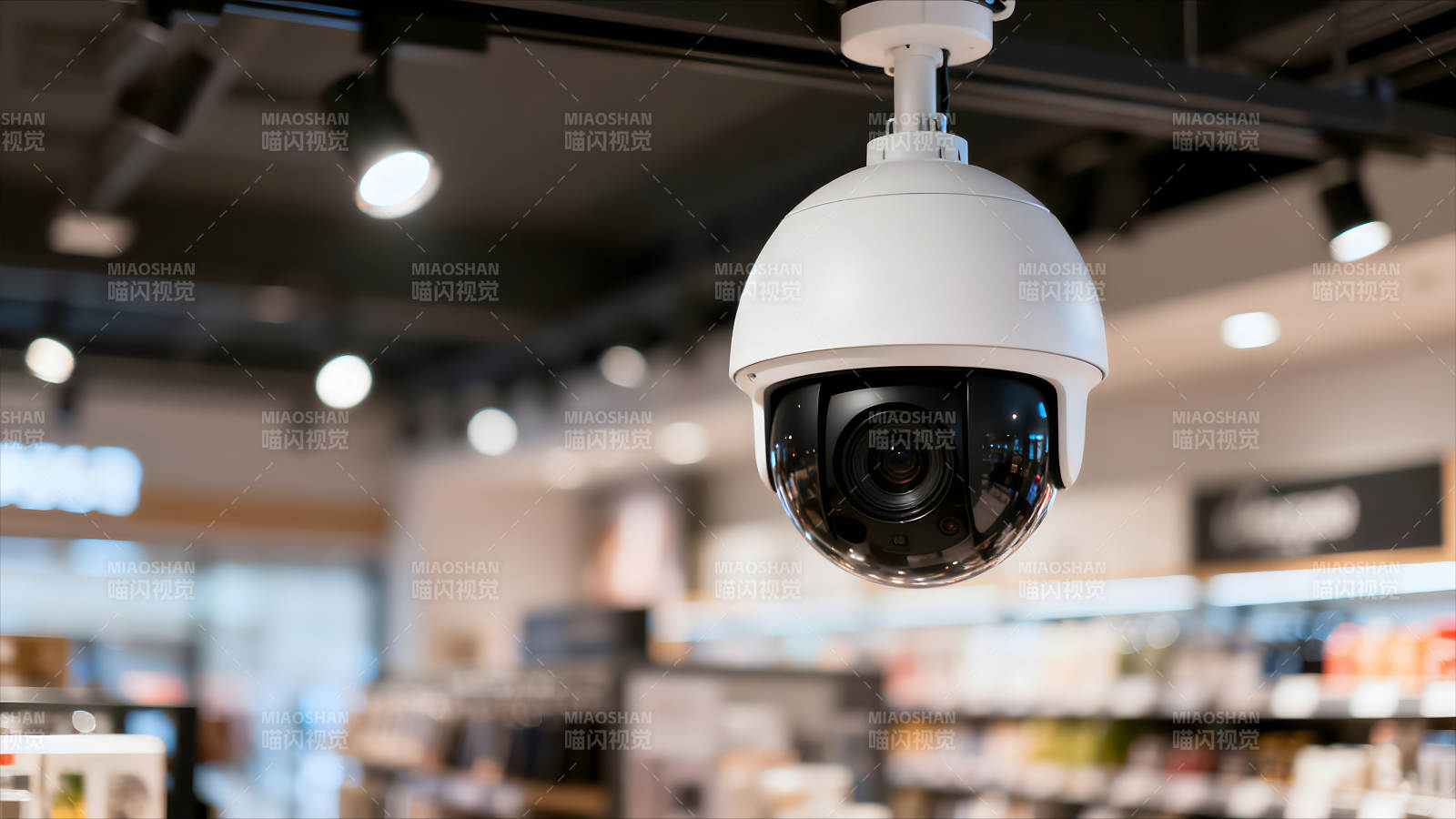 店内监控摄像头特写图片