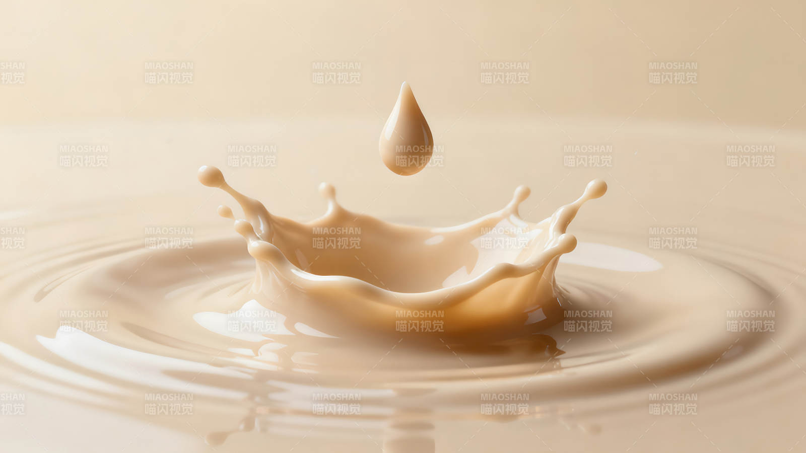 牛奶水滴濺起形態-圖片